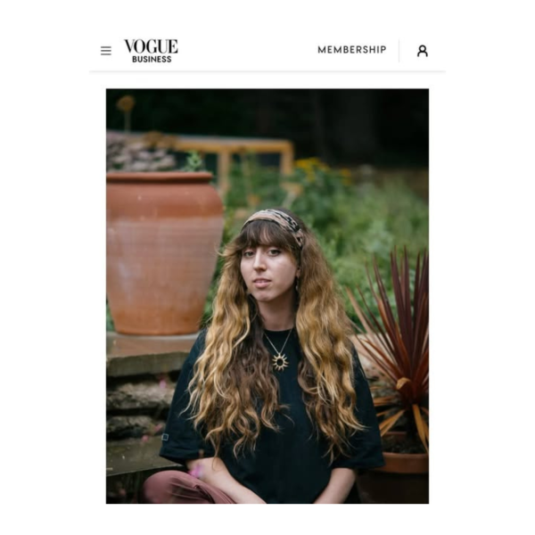 Aluna do Mestrado de Design de Moda destacada em artigo da Vogue Business